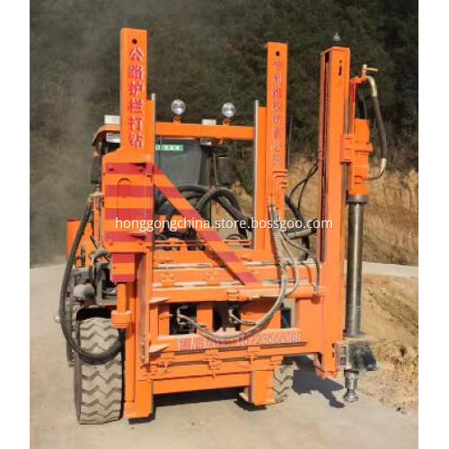 Hydraulic Hammer Guardrail Installation Machine